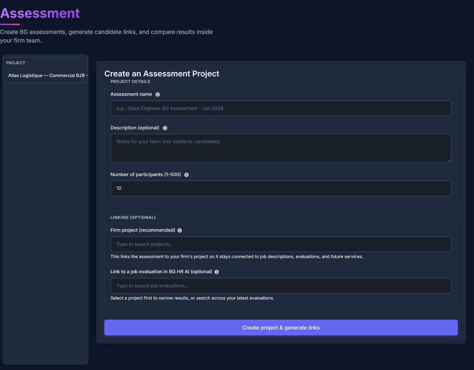 Ouvrez l’Assessment