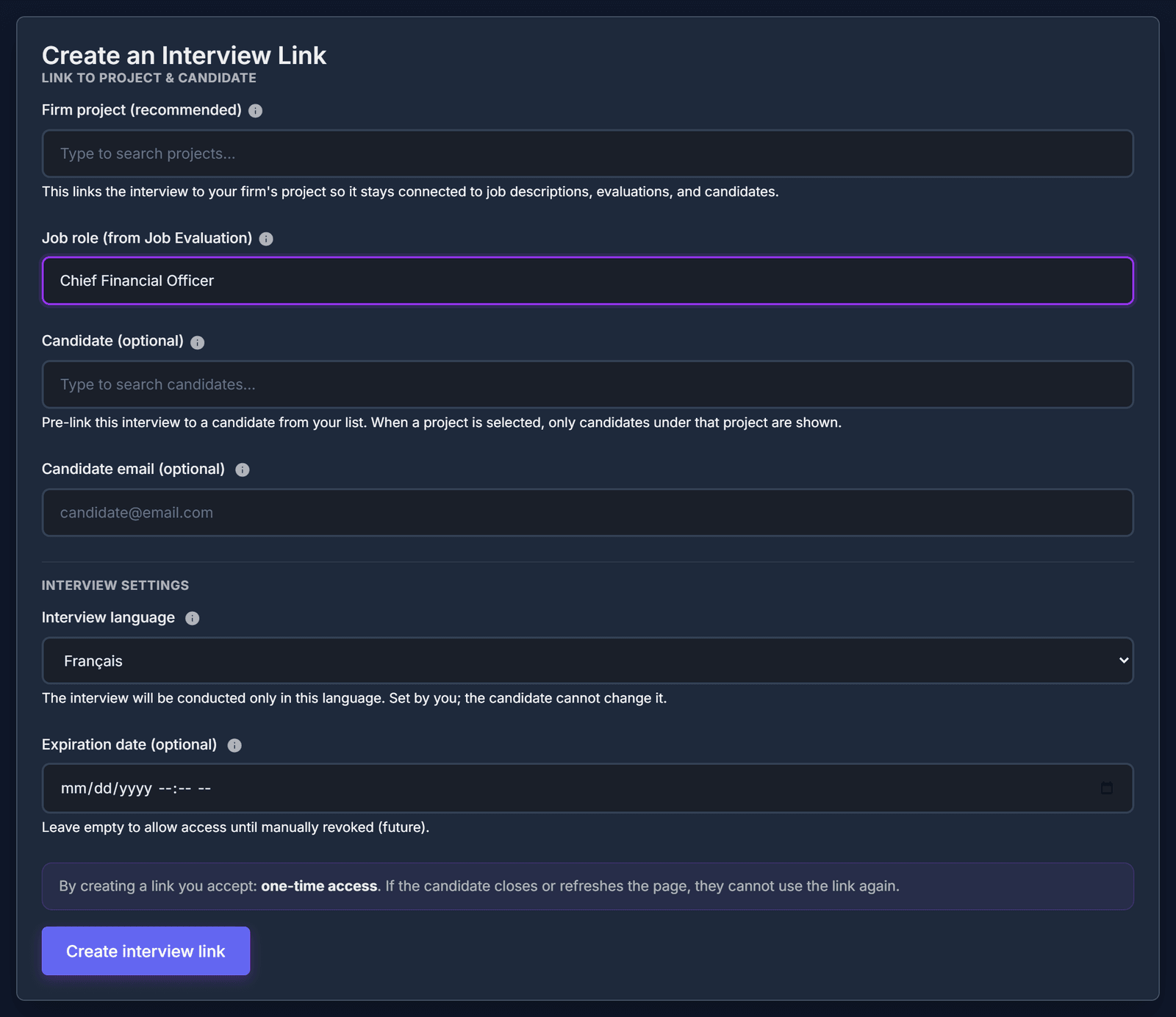 Préparez l’entretien